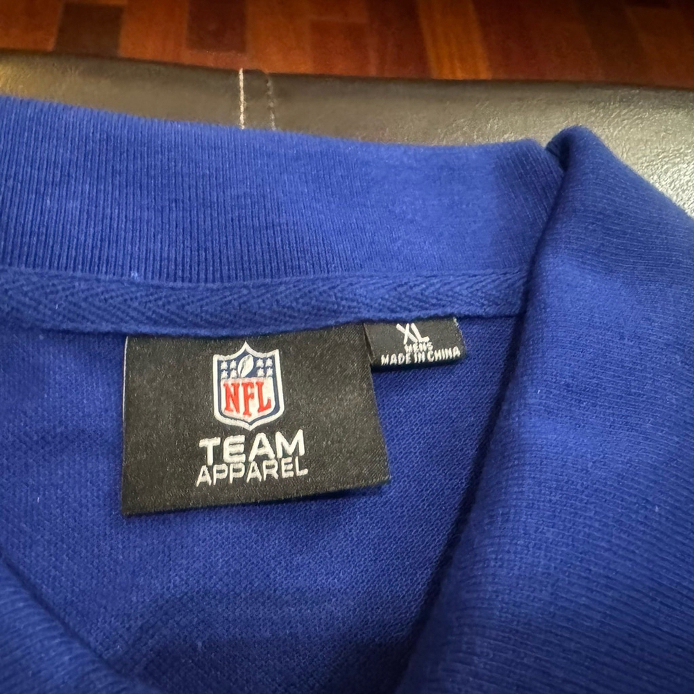 NWT FOCO NFL NEW YORK GIANTS Colorblock Polo Shirt Size:XL Short Sleeve Men - Picture 3 of 11